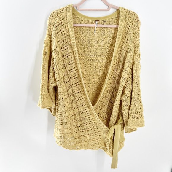 Free People Your Embrace Crochet Cardigan Sweater - Picture 5 of 14